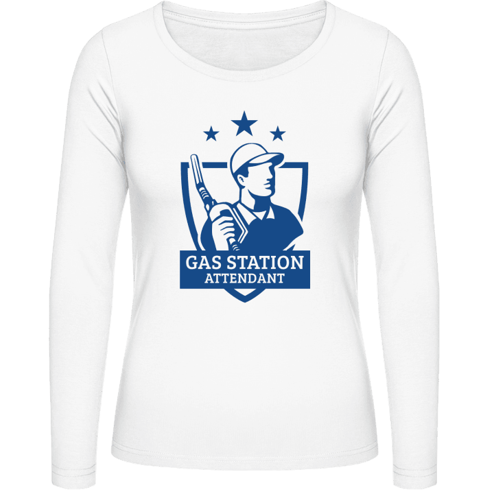 Gas Station Attendant Coat Of Arms Frauen Langarmshirt contain pic