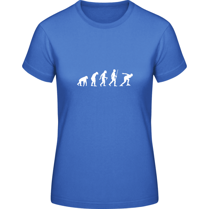Speed Skating Evolution Women T-Shirt contain pic