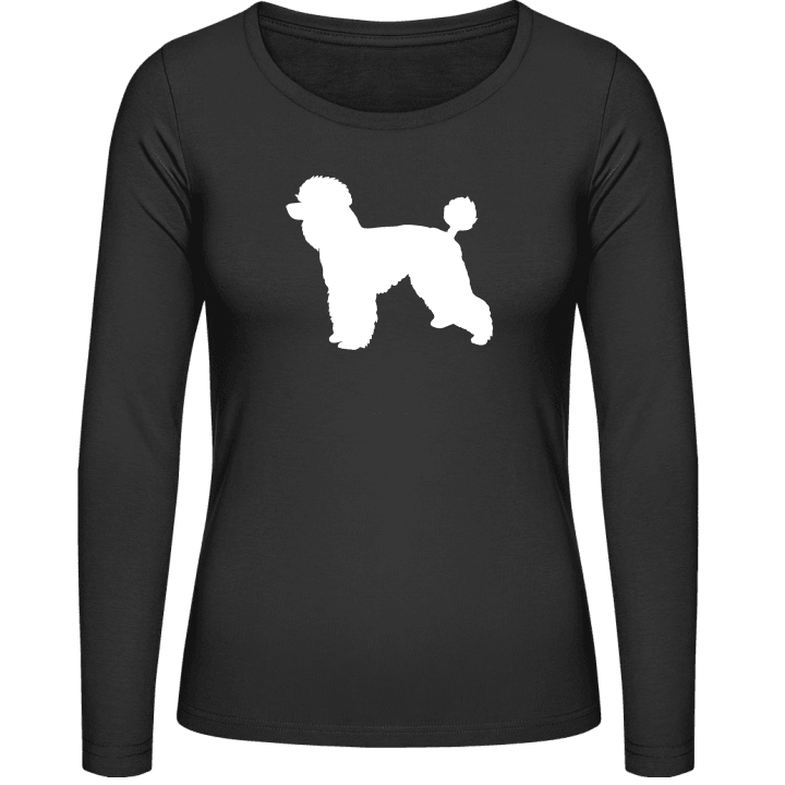 Poodle Silhouette Langermet skjorte for kvinner 0 image