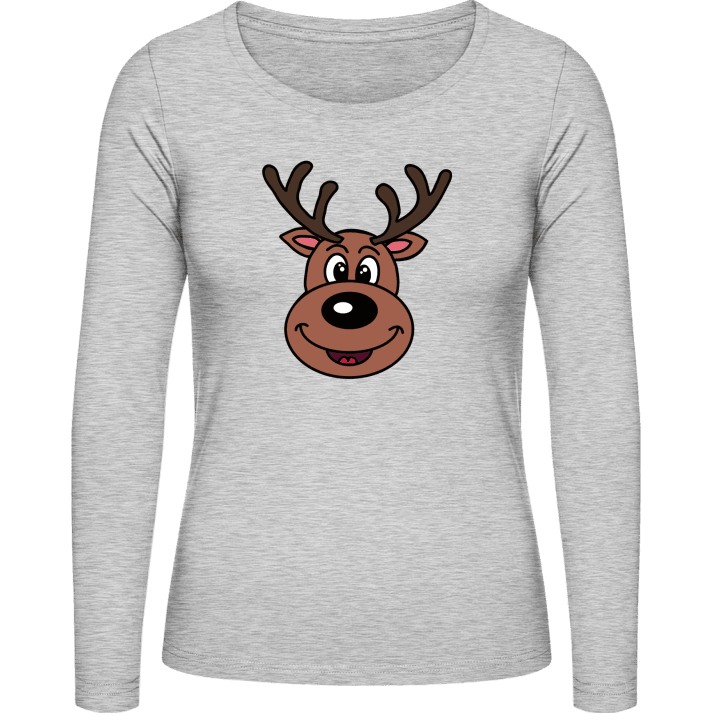 Happy Reindeer Langærmet skjorte til kvinder 0 image