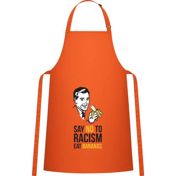Say no to Racism Eat Bananas Kitchen Apron contain pic
