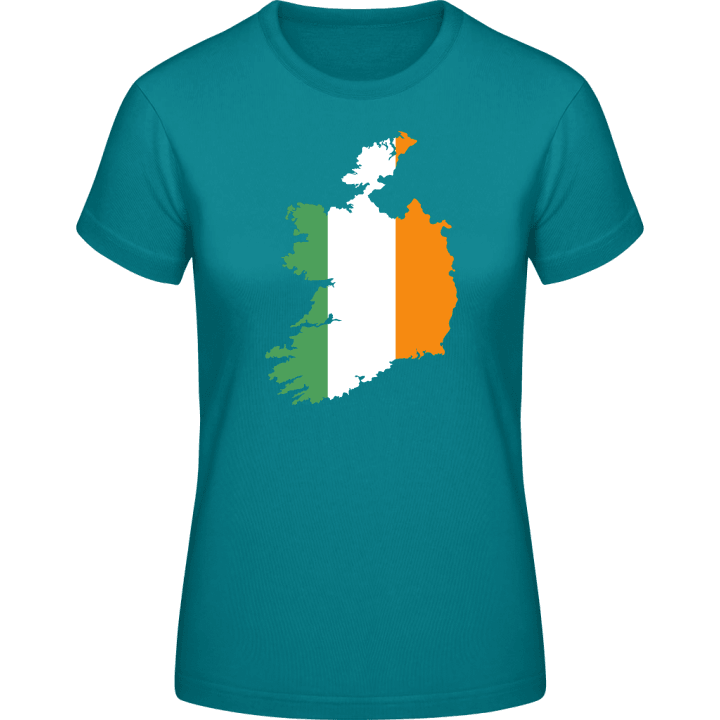 Ireland Map T-shirt för kvinnor contain pic