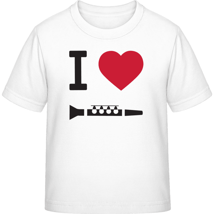 I Heart Clarinet Kinder T-Shirt contain pic