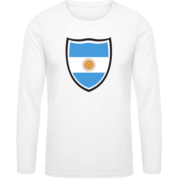 Argentina Flag Shield Long Sleeve Shirt contain pic