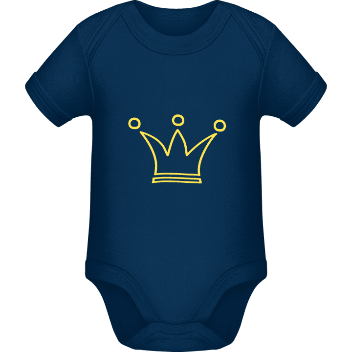 Crown Outline Baby romper kostym 0 image