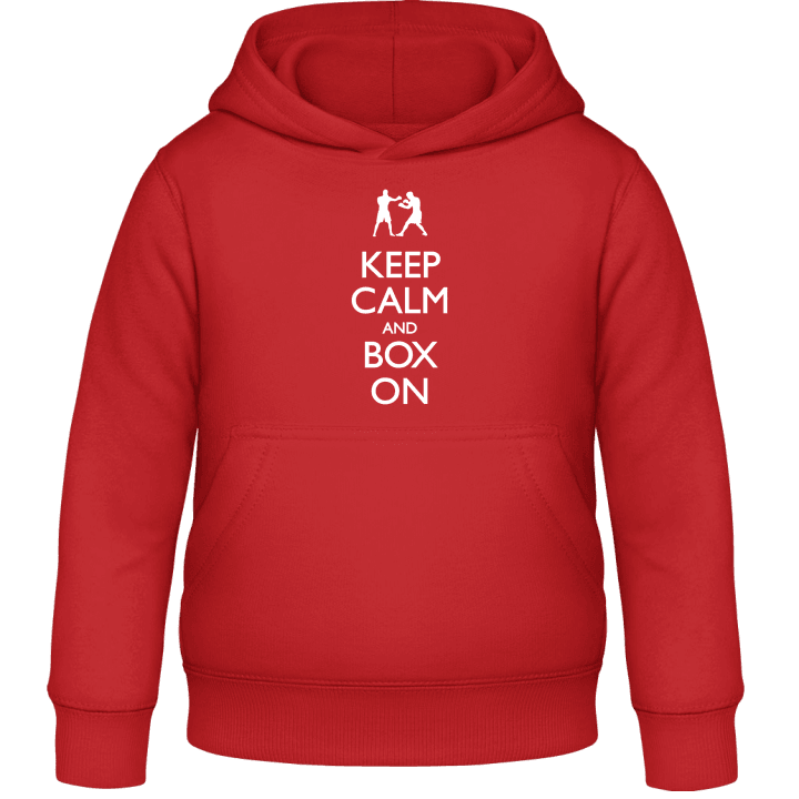 Keep Calm and Box On Kids Hoodie contain pic