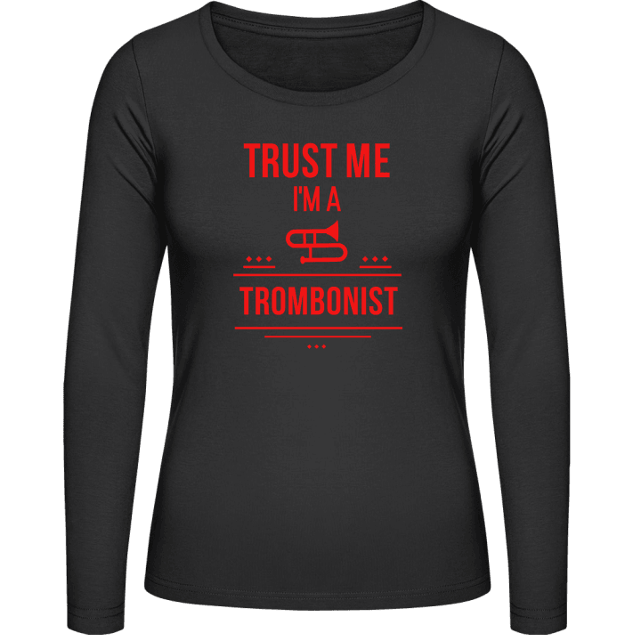 Trust Me I'm A Trombonist Langermet skjorte for kvinner contain pic