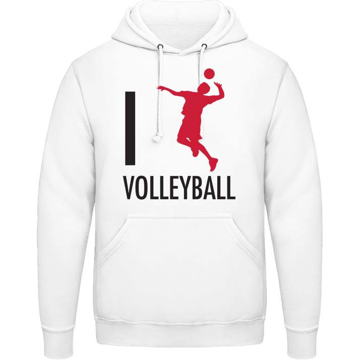 I Love Volleyball Sweat à capuche contain pic