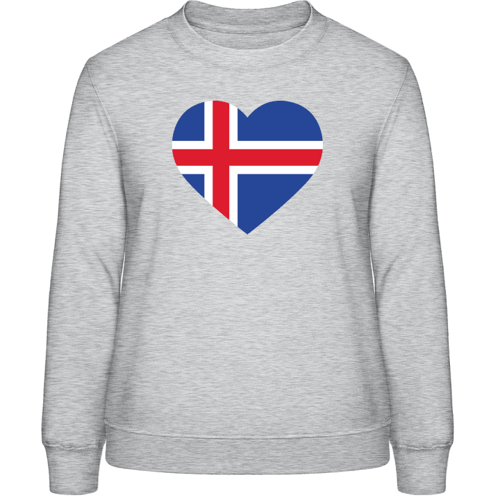 Iceland Heart Sweat-shirt pour femme contain pic