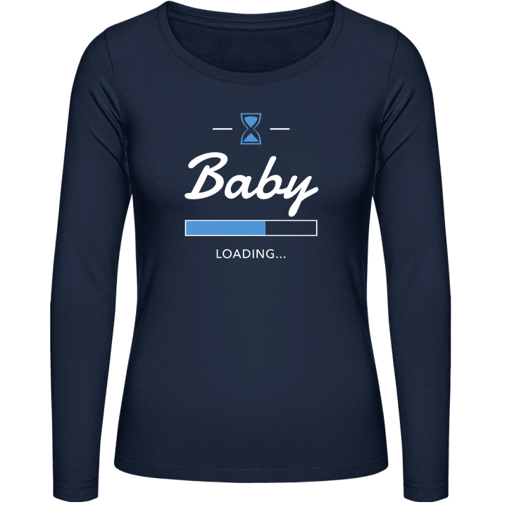 Baby Loading Blue T-shirt à manches longues pour femmes 0 image