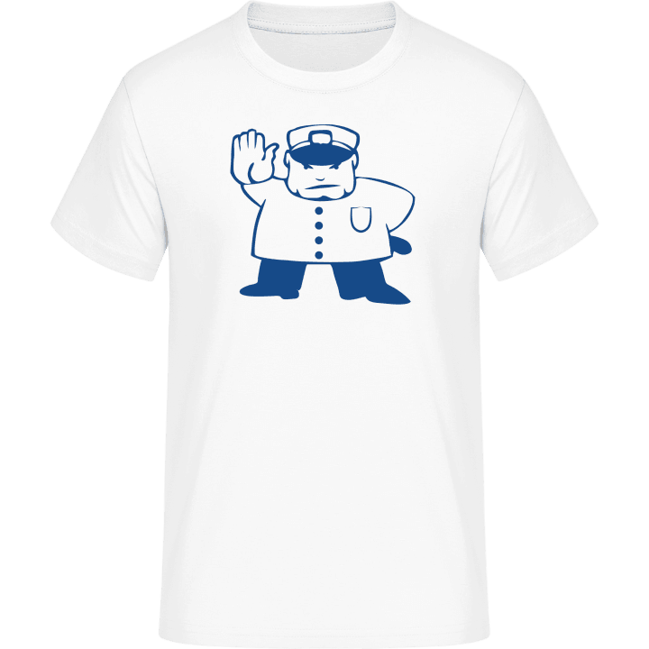 Police Cannot Pass Illustration T-Shirt 0 image