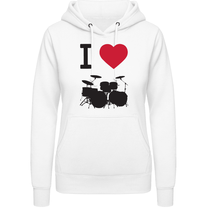 I Love Drums Vrouwen Hoodie contain pic