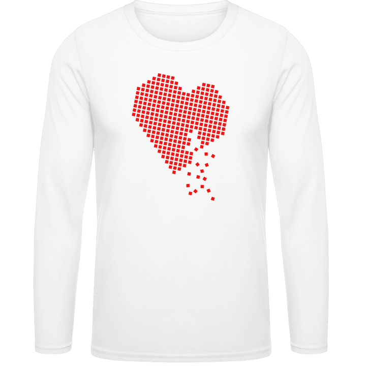 Pixel Cœur T-shirt à manches longues contain pic