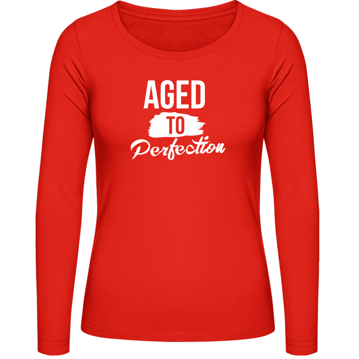 Aged To Perfection Birthday Vrouwen Lange Mouw Shirt 0 image