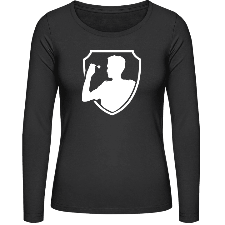 Darts Player T-shirt à manches longues pour femmes contain pic