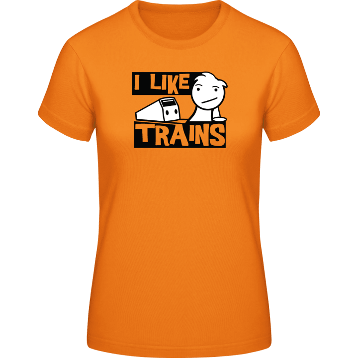 I Like Trains T-shirt för kvinnor 0 image