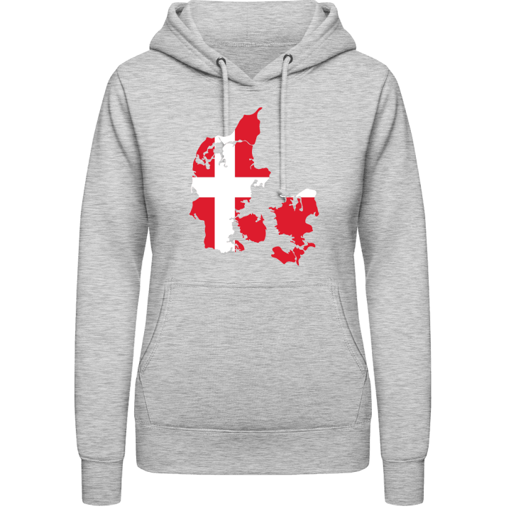 Denmark Map Felpa con cappuccio da donna contain pic