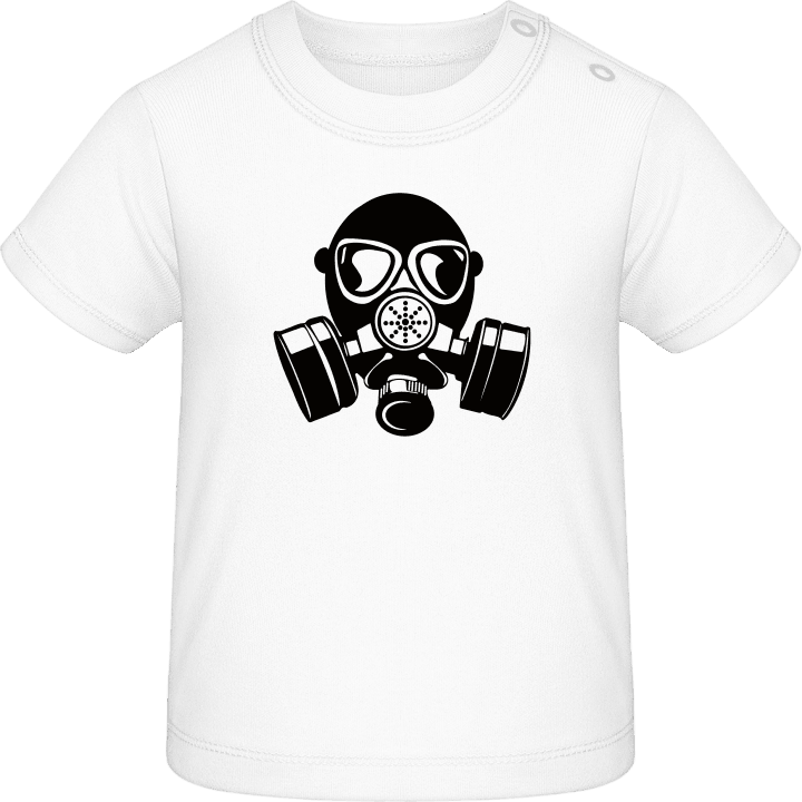 Masque à gaz T-shirt bébé contain pic