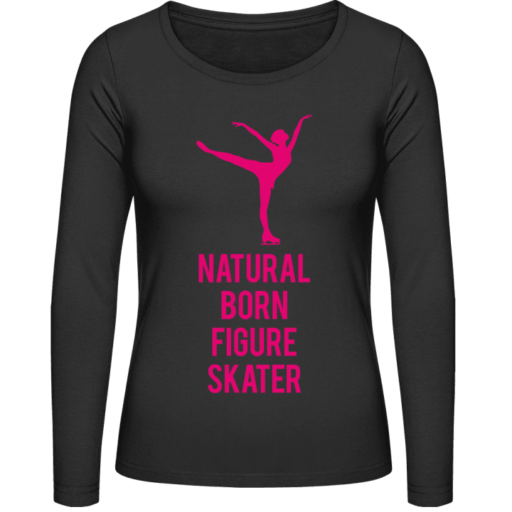 Natural Born Figure Skater Frauen Langarmshirt contain pic