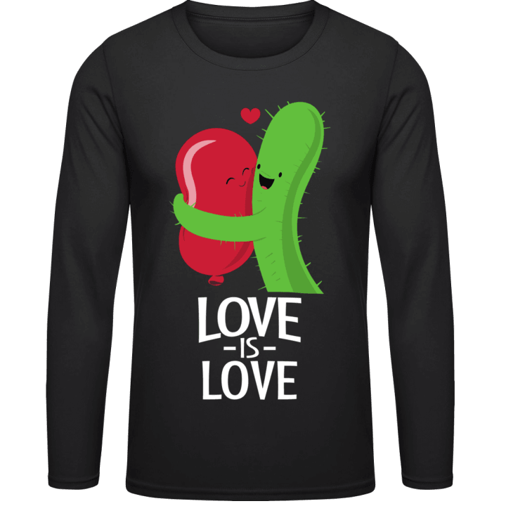 Love Is Love Cactus And Balloon Langarmshirt 0 image