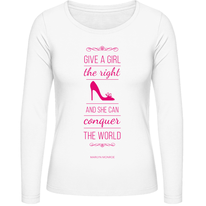 Give a girl the right shoe Frauen Langarmshirt 0 image