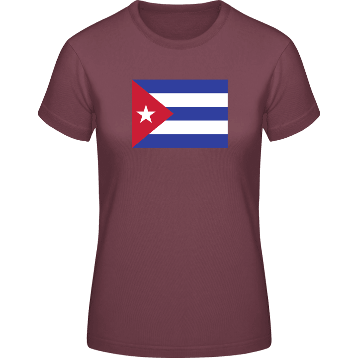 Cuba Flag T-shirt för kvinnor contain pic