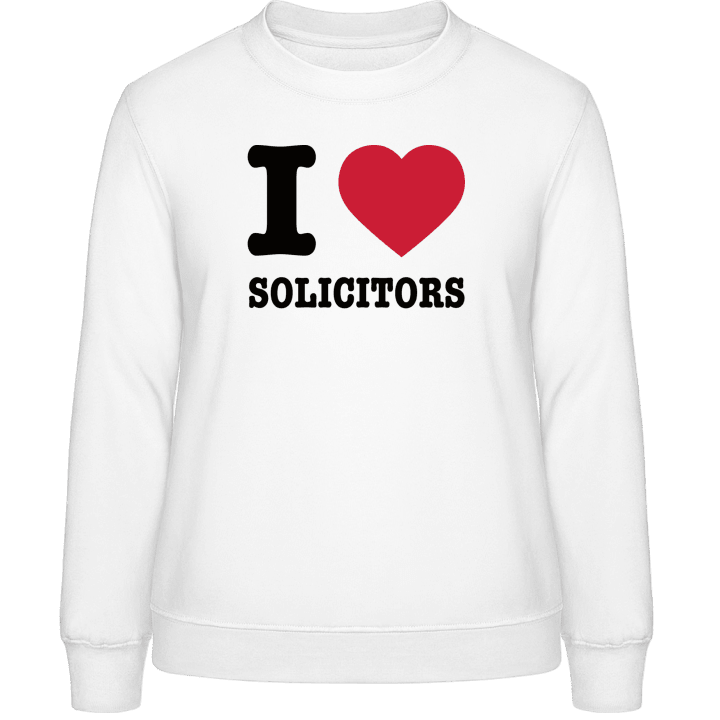 I Love Solicitors Frauen Sweatshirt contain pic