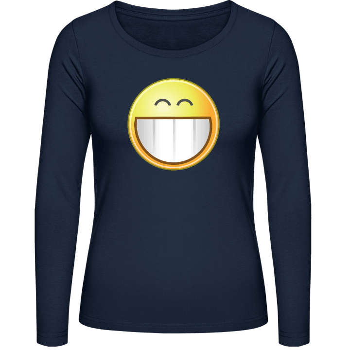 Cackling Smiley Vrouwen Lange Mouw Shirt contain pic