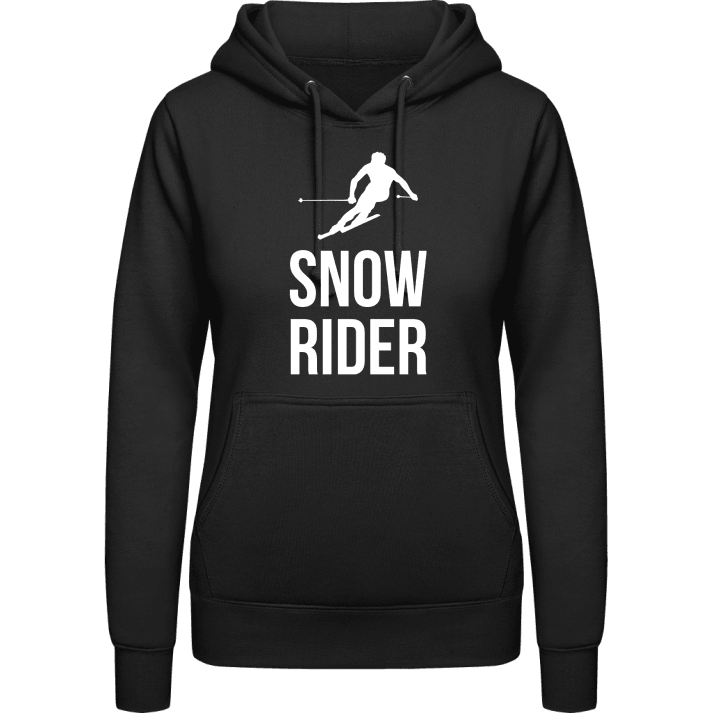 Snowrider Skier Felpa con cappuccio da donna contain pic