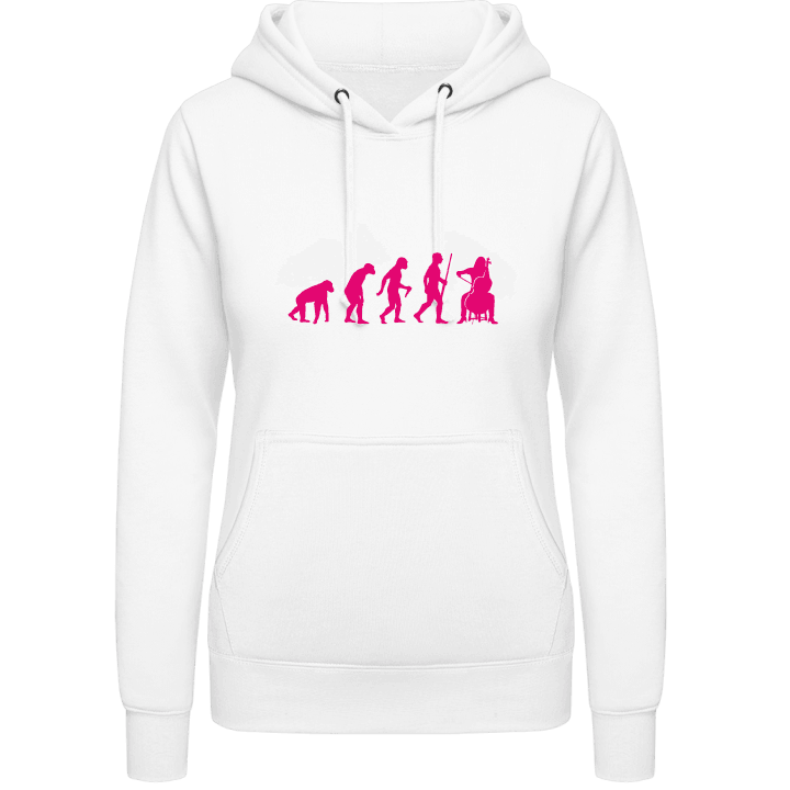 Female Cello Player Evolution Vrouwen Hoodie contain pic