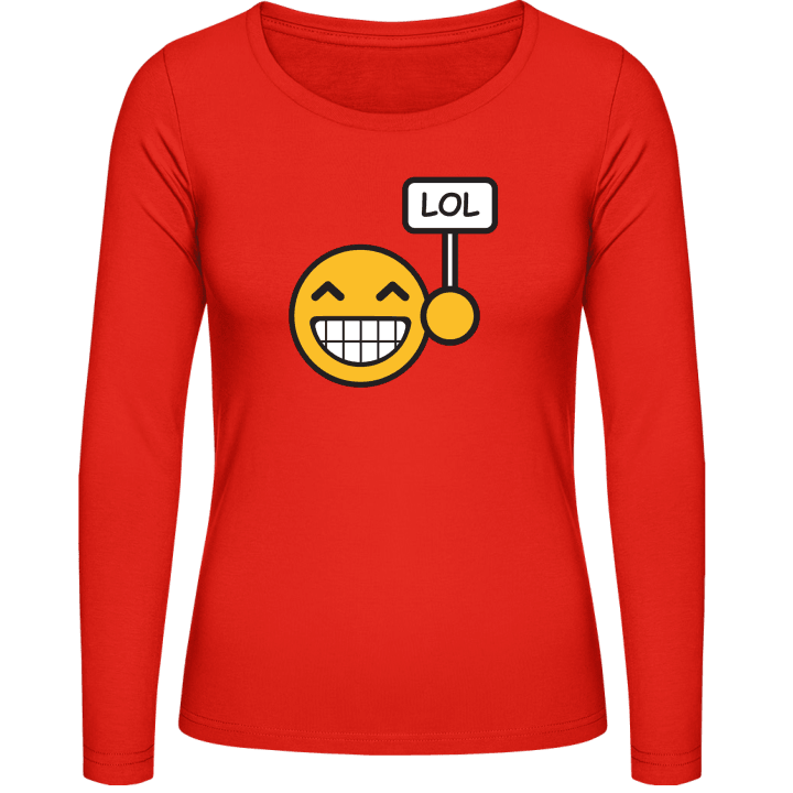 LOL Smiley Face Women long Sleeve Shirt 0 image