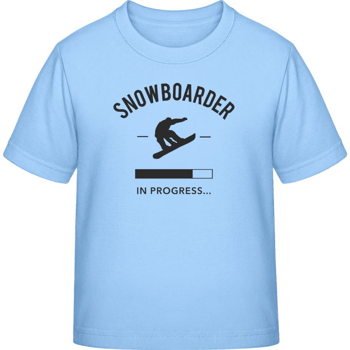 Snowboarder in Progress T-skjorte for barn 0 image