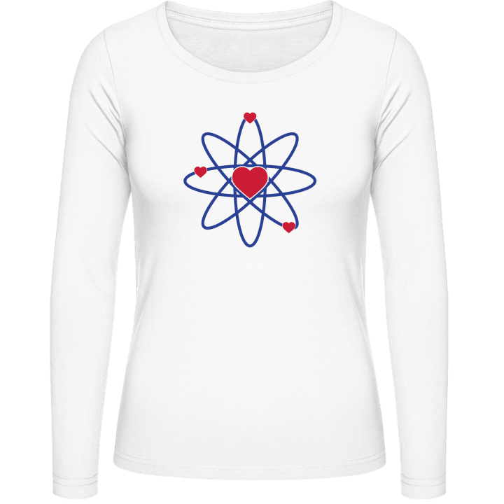 Love Molecules Langermet skjorte for kvinner contain pic