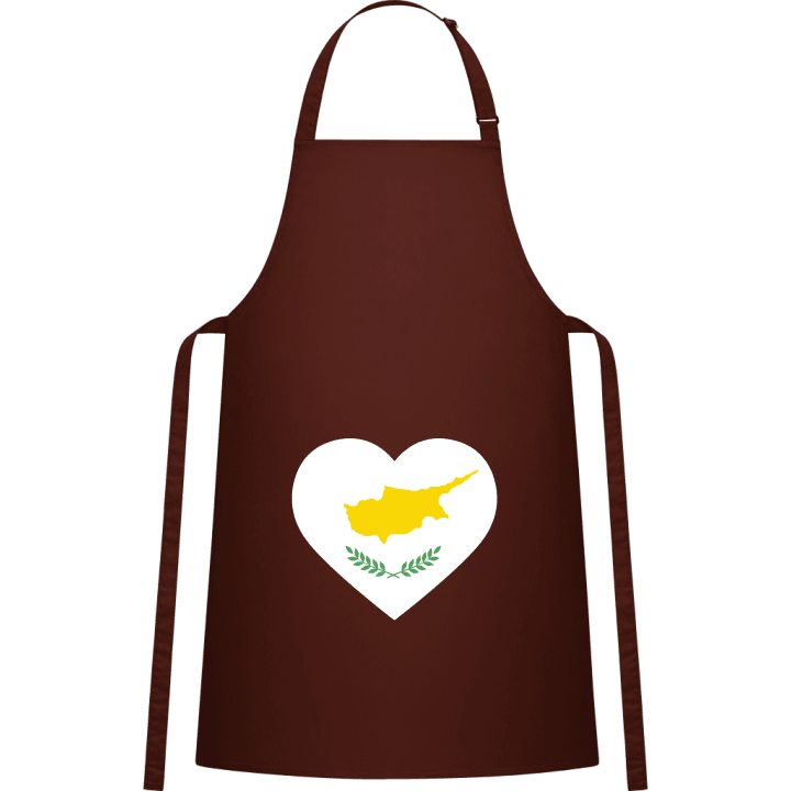 Cyprus Heart Flag Kitchen Apron contain pic