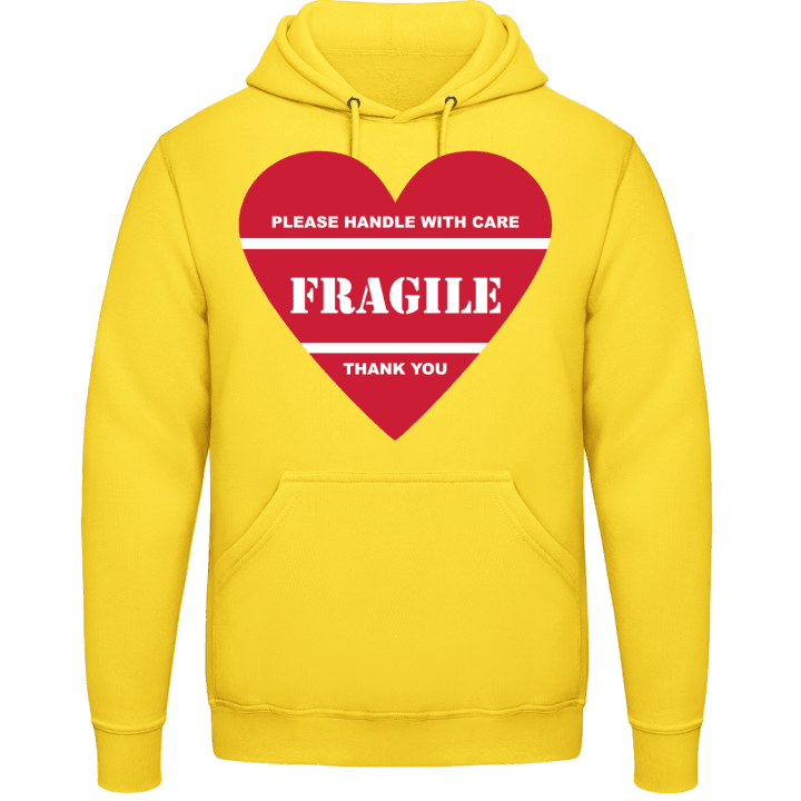 Fragile Heart Please Handle With Care Felpa con cappuccio contain pic