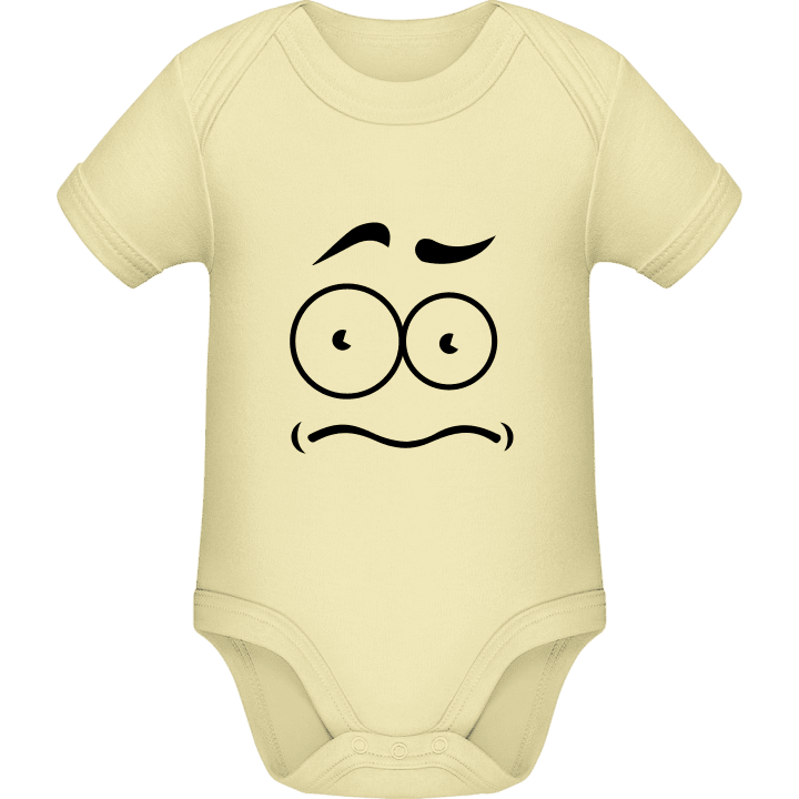 Smiley Face Puzzled Baby romper kostym contain pic