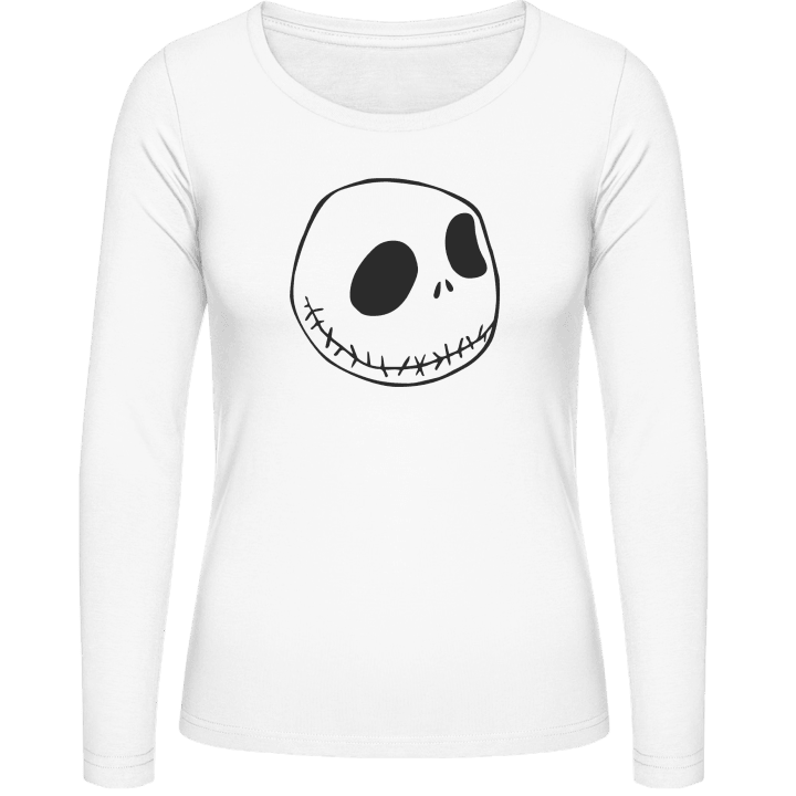 Skellington Skull Langermet skjorte for kvinner 0 image