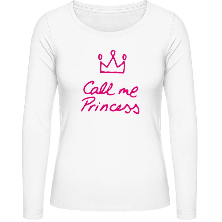 Call Me Princess With Crown T-shirt à manches longues pour femmes 0 image