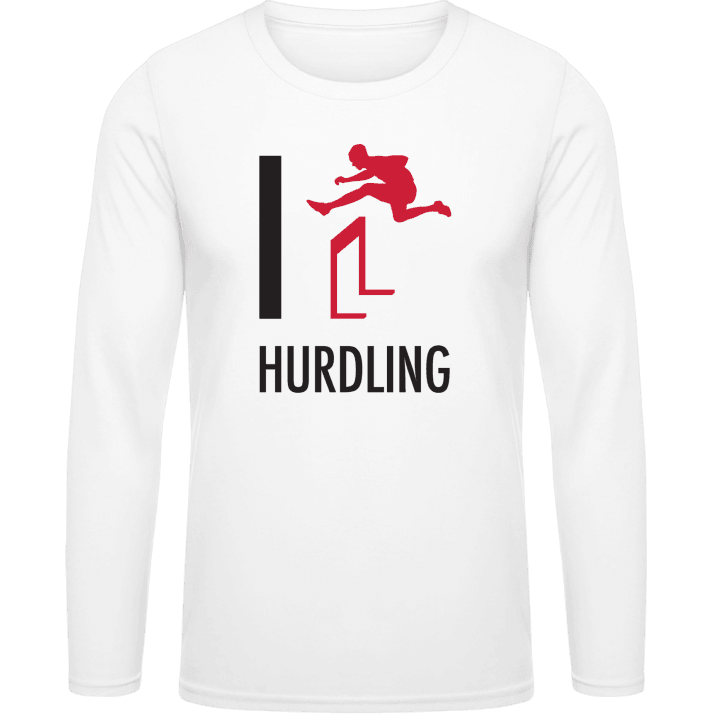 I Love Hurdling T-shirt à manches longues contain pic