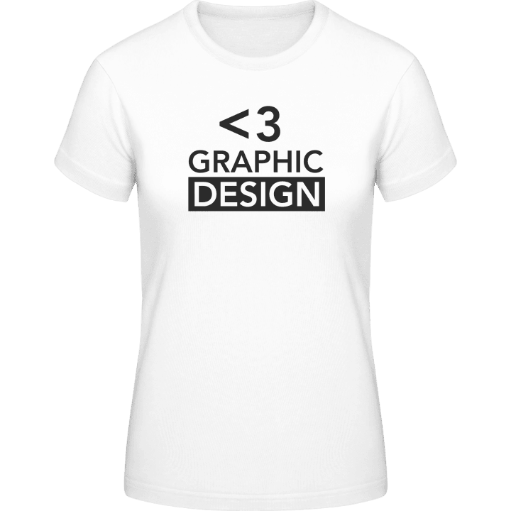 <3 Love Graphic Design Frauen T-Shirt contain pic