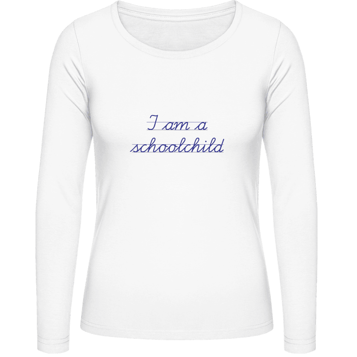 I Am A Schoolchild Langermet skjorte for kvinner 0 image