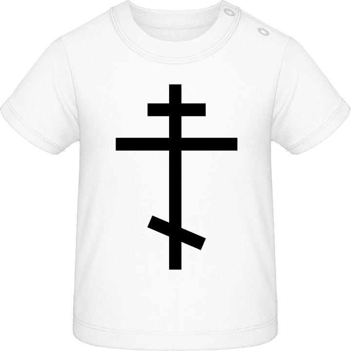 Ortodox Cross T-shirt för bebisar contain pic