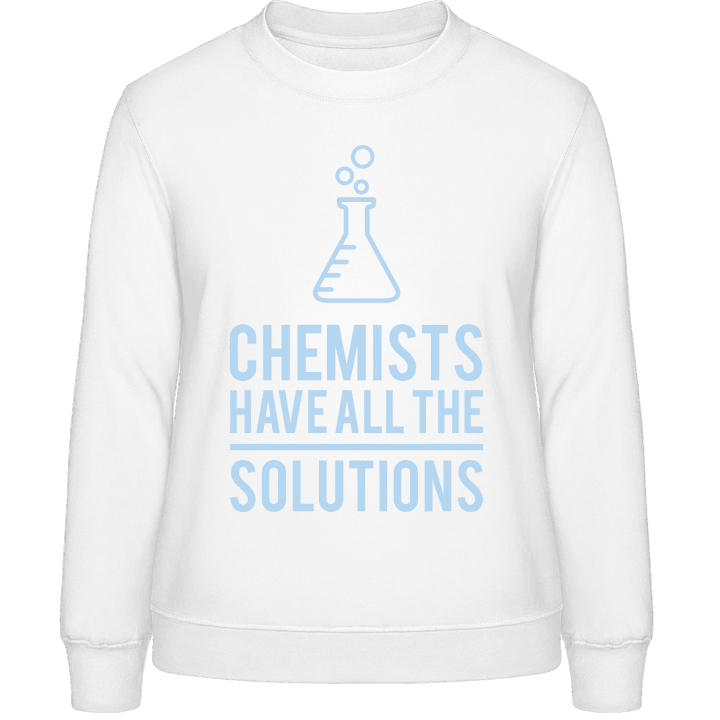 Chemists Have All The Solutions Sweatshirt för kvinnor contain pic