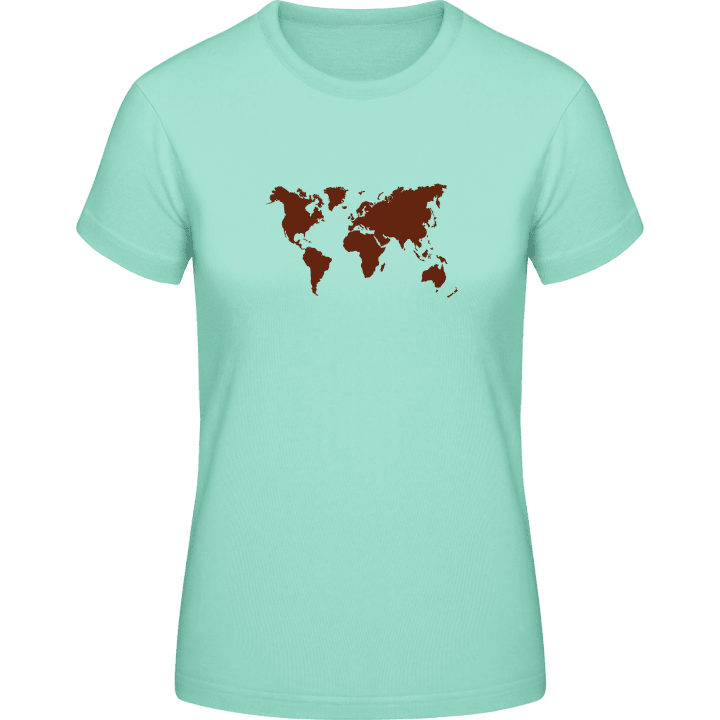 Weltkarte Frauen T-Shirt contain pic