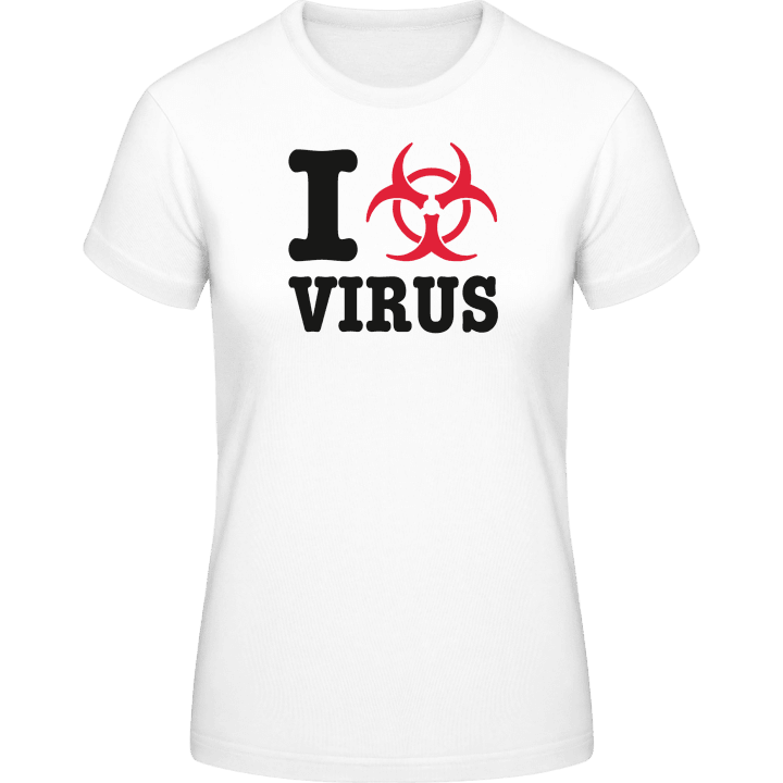 I Love Virus Vrouwen T-shirt contain pic