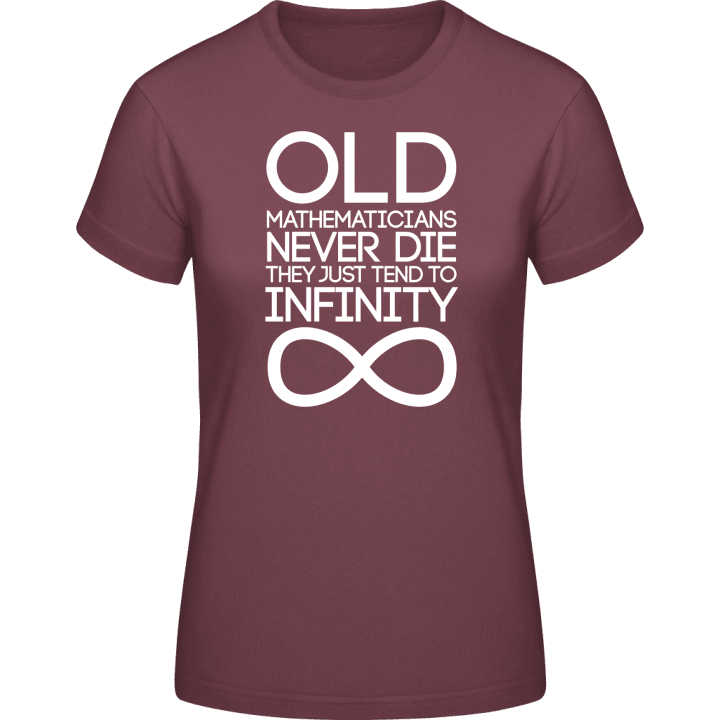 Mathematicians Never Die They Tend To Infinity T-shirt til kvinder 0 image