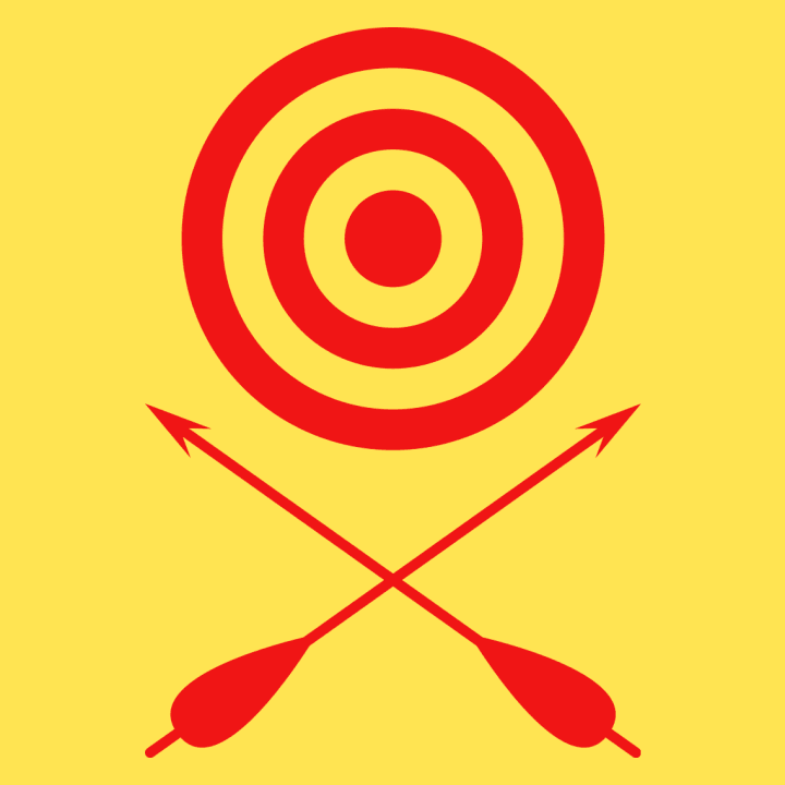 Archery Target And Crossed Arrows T-shirt à manches longues 0 image