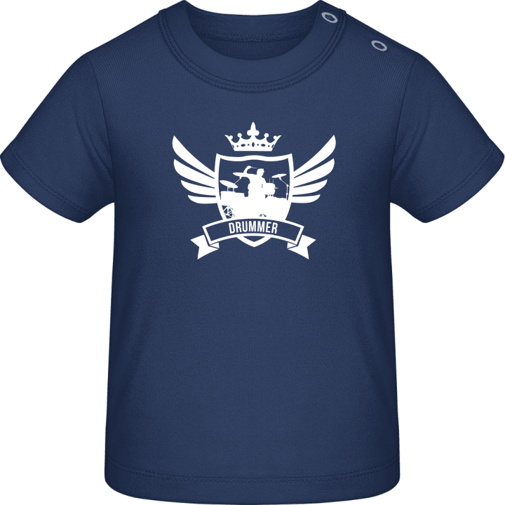 Drummer Winged Baby T-Shirt contain pic