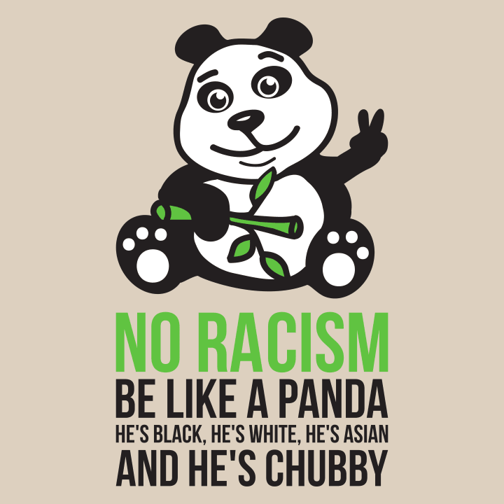 No Racism Be Like A Panda Langermet skjorte for kvinner 0 image