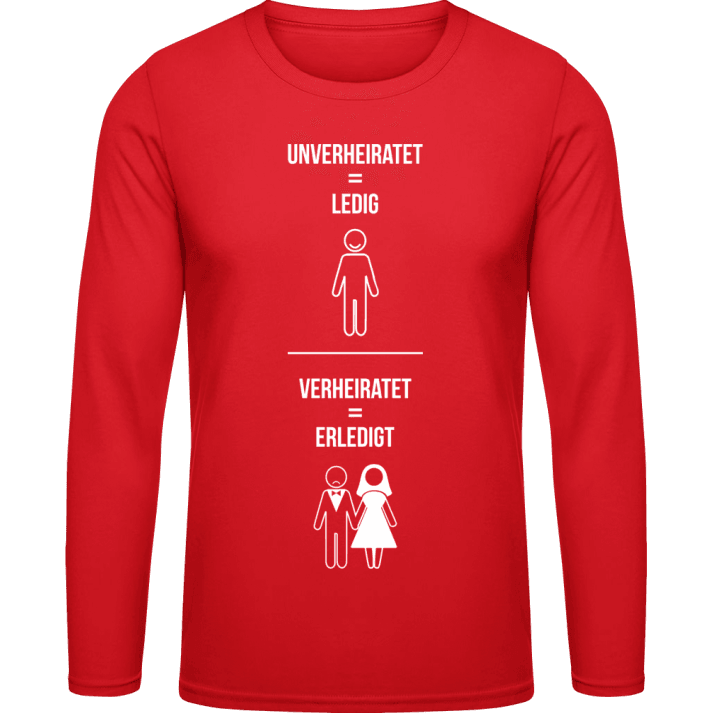Unverheiratet vs Verheiratet Langarmshirt contain pic